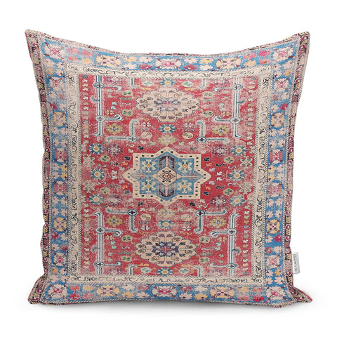 Kilim Pattern Pillow Cover|Rug Design Cushion Case|Traditional Pillow Case|Ethnic Home Decor|Farmhouse Style Abstract Outdoor Pillowtop