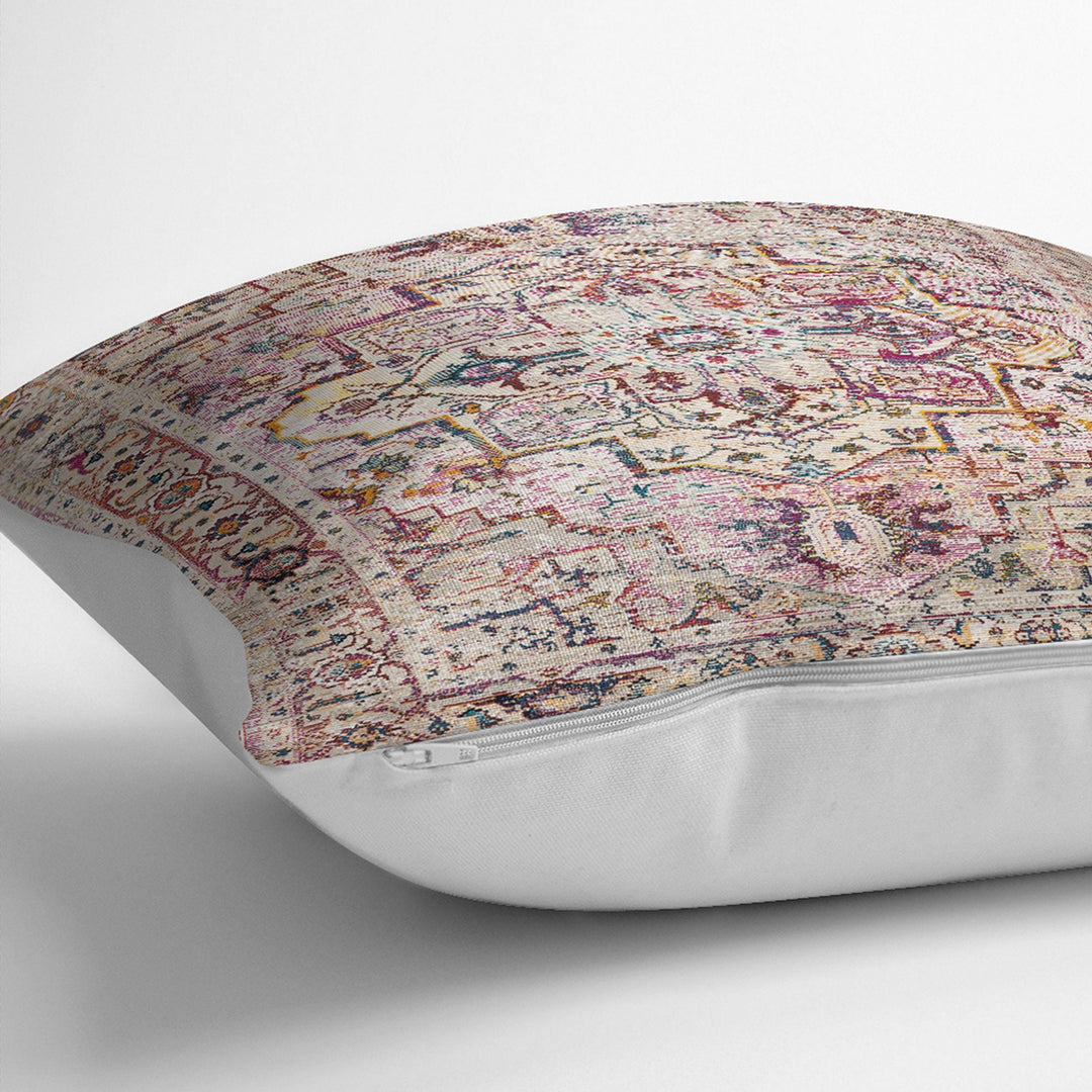 Kilim Pattern Pillow Cover|Rug Design Cushion Case|Traditional Pillow Case|Ethnic Home Decor|Farmhouse Style Abstract Outdoor Pillowtop