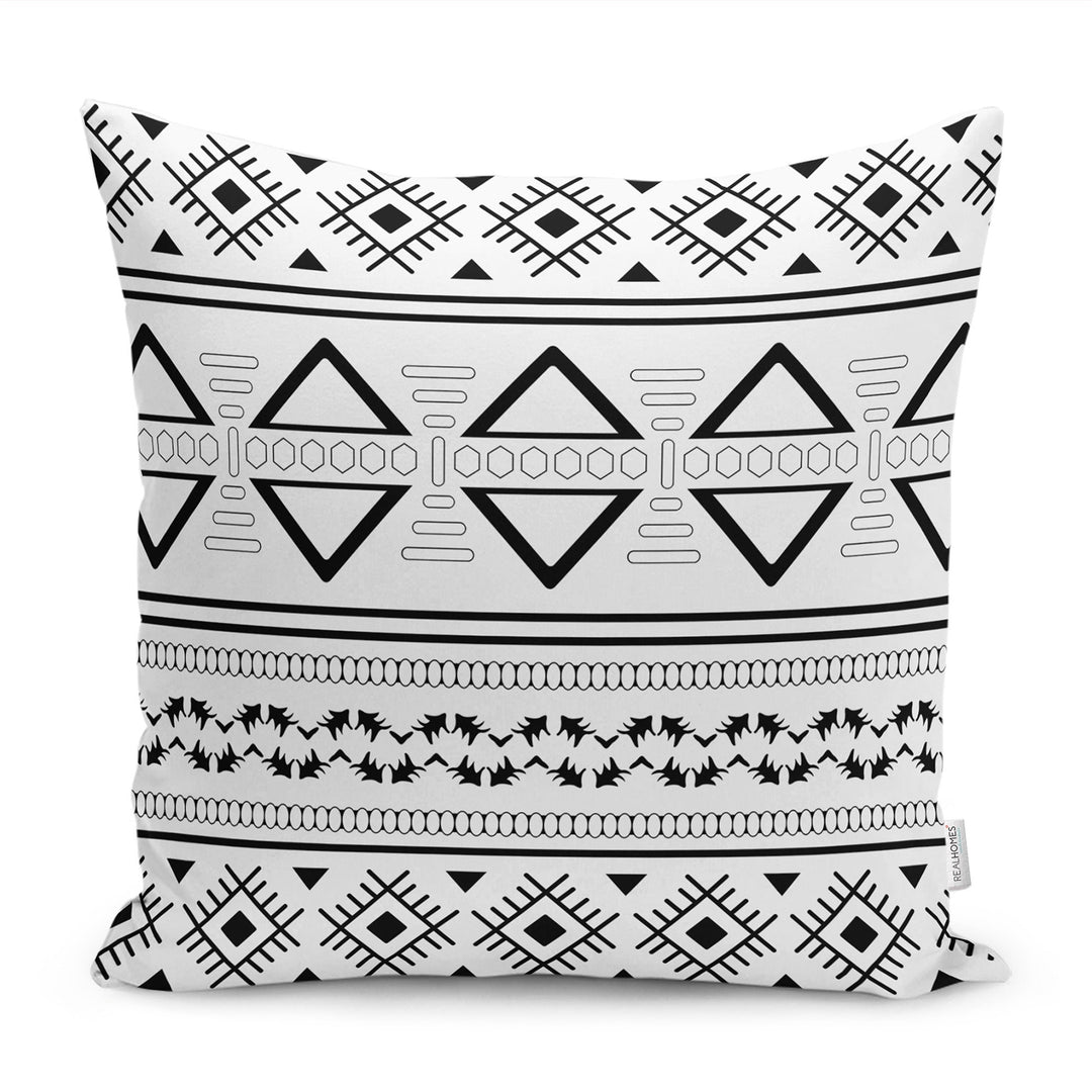 Nordic Scandinavian Pillow Cover|African Tribal Pillow|Southwestern Cushion Case|Rug Design Throw Pillow Case|Aztec Print Ethnic Home Decor