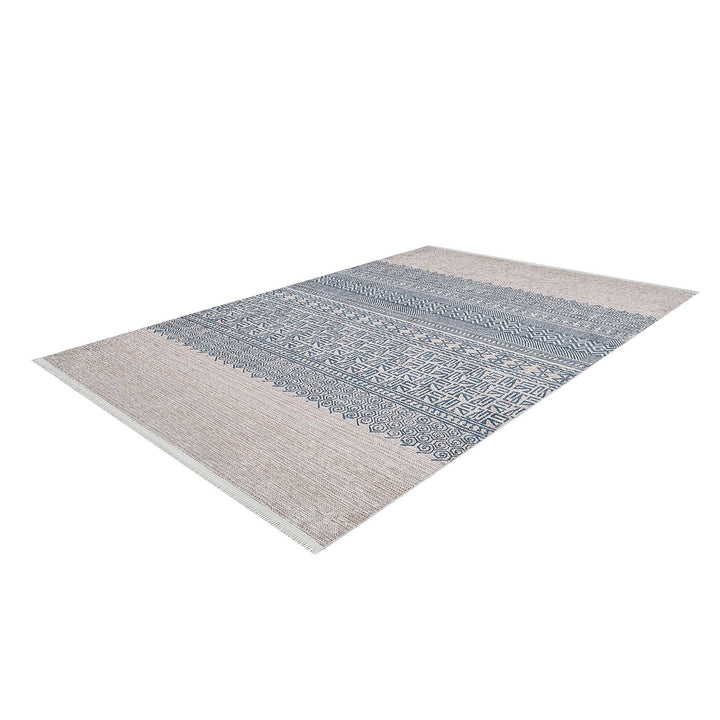 Ethnic Geometric Rug|Machine-Washable Bohemian Non-Slip Rug|Boho Design Washable Carpet|Decorative Area Rug|Multi-Purpose Anti-Slip Carpet