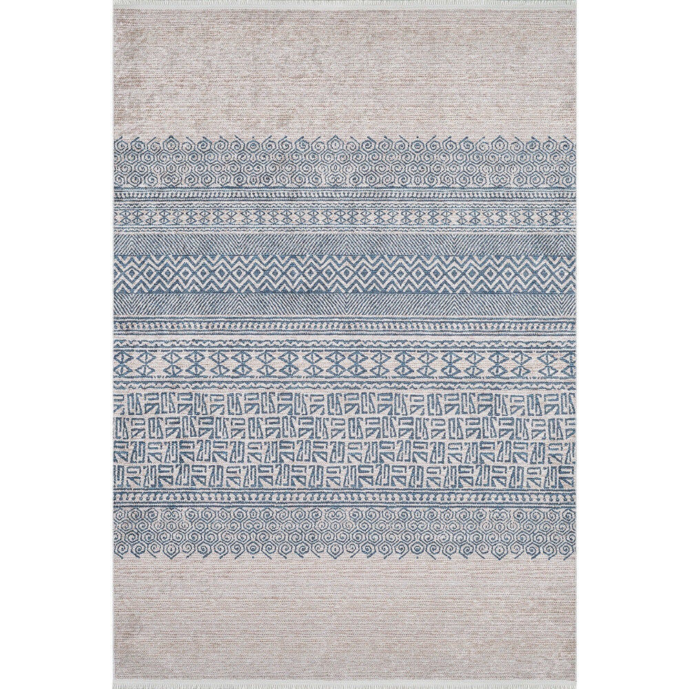 Ethnic Geometric Rug|Machine-Washable Bohemian Non-Slip Rug|Boho Design Washable Carpet|Decorative Area Rug|Multi-Purpose Anti-Slip Carpet