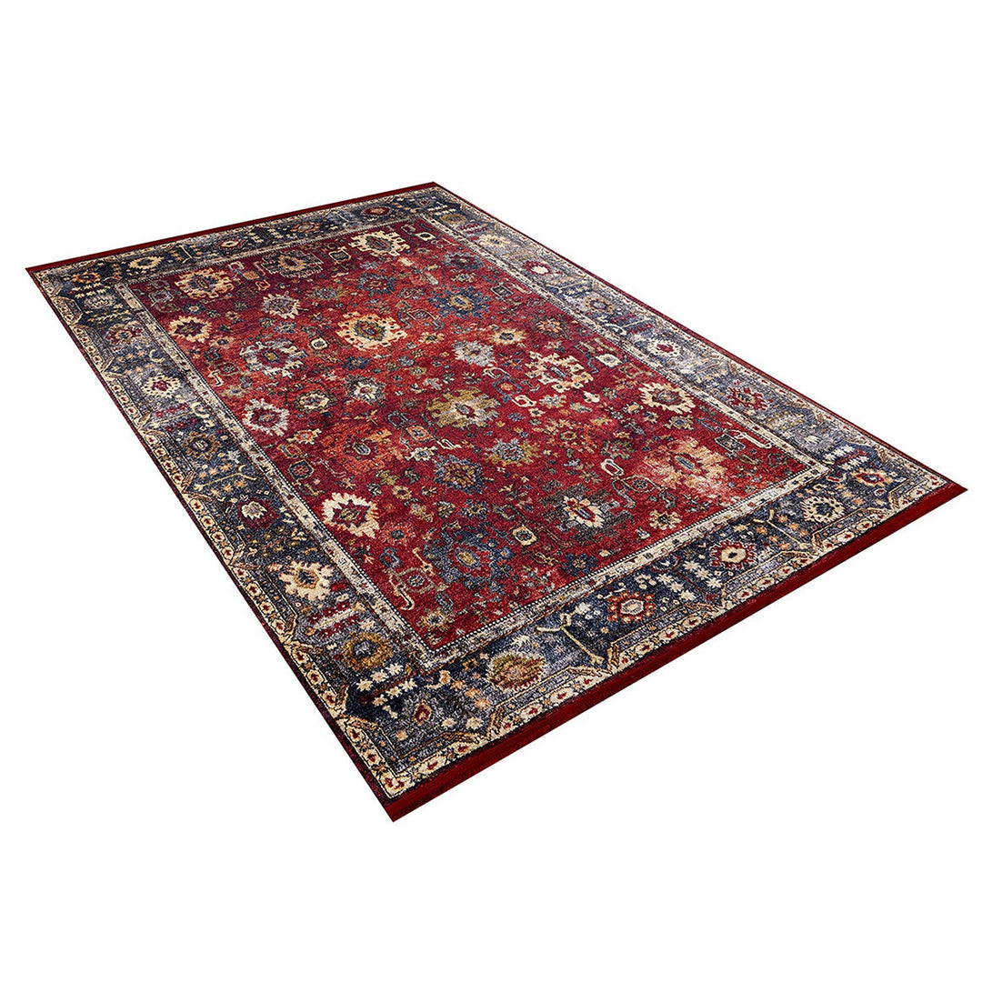 Turkish Kilim Rug|Traditional Anatolian Multi-Purpose Anti-Slip Carpet|Rustic Machine-Washable Non-Slip Rug|Ethnic Design Washable Carpet