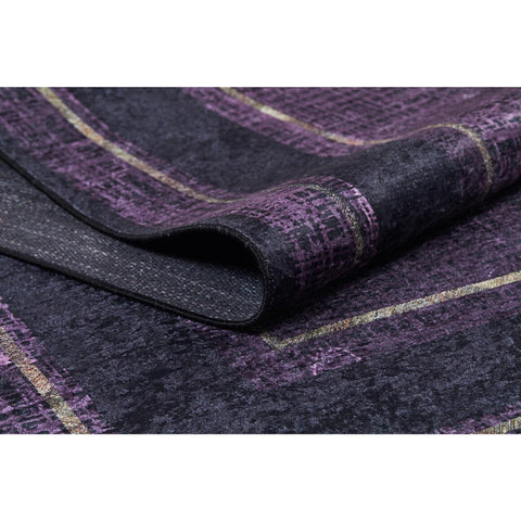 Purple Floor Rug|Decorative Multi-Purpose Anti-Slip Carpet|Machine-Washable Non-Slip Rug|Boho Style Living Room Carpet|Housewarming Area Rug
