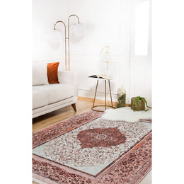 Avantgarde Area Rug|Machine-Washable Non-Slip Rug|Brown Beige Ethnic Washable Carpet|Decorative Area Rug|Multi-Purpose Anti-Slip Carpet