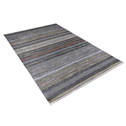 IKAT Detailed Rug|Abstract Design Rug|Modern Style Non-Slip Carpet|Farmhouse Washable Carpet|Decorative Area Rug|Multi-Purpose Anti-Slip Rug