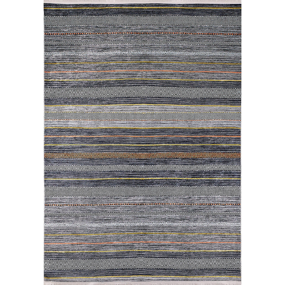 IKAT Detailed Rug|Abstract Design Rug|Modern Style Non-Slip Carpet|Farmhouse Washable Carpet|Decorative Area Rug|Multi-Purpose Anti-Slip Rug