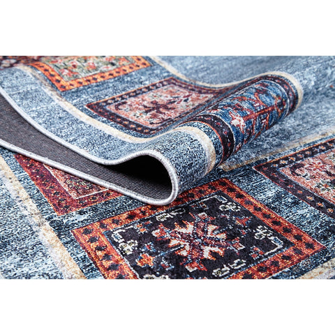 Rug Design Carpet|Ethnic Kilim Pattern Farmhouse Washable Carpet|Machine-Washable Non-Slip Rug|Traditional Multi-Purpose Anti-Slip Carpet