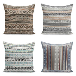 Rug Design Pillow Cover|Rustic Design Southwestern Cushion|Aztec Home Decor|Ethnic Farmhouse Cushion Cover|Decorative Geometric Pillowtop
