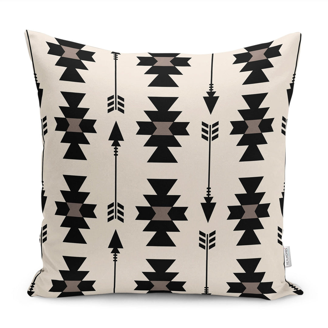 Rug Design Pillow Cover|Terracotta Southwestern Cushion Case|Aztec Home Decor|Ethnic Farmhouse Cushion Cover|Decorative Geometric Pillowtop