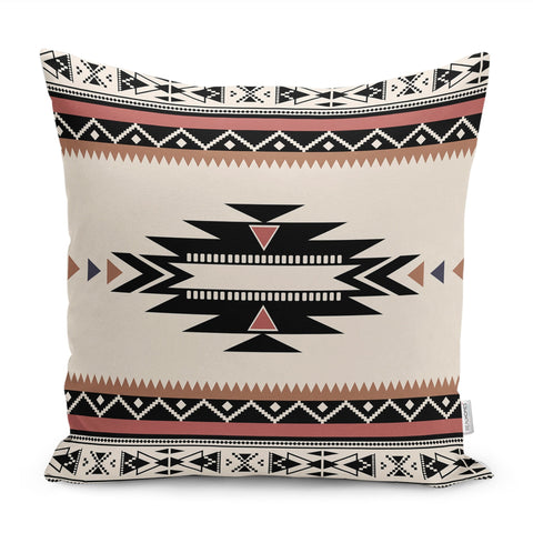 Rug Design Pillow Cover|Terracotta Southwestern Cushion Case|Aztec Home Decor|Ethnic Farmhouse Cushion Cover|Decorative Geometric Pillowtop