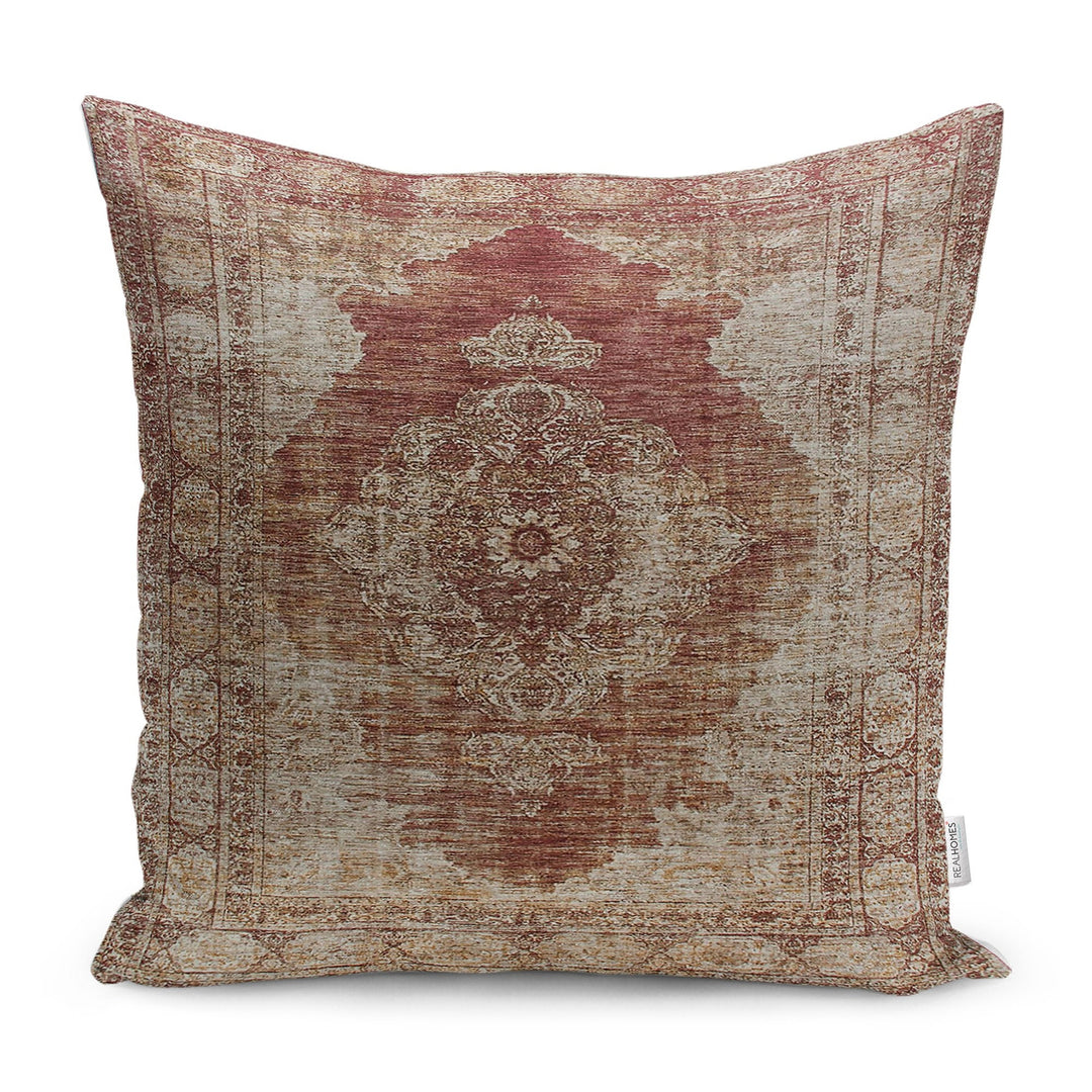 Kilim Pattern Pillow Cover|Rug Design Cushion Case|Traditional Pillow Case|Ethnic Home Decor|Farmhouse Style Abstract Outdoor Pillowtop