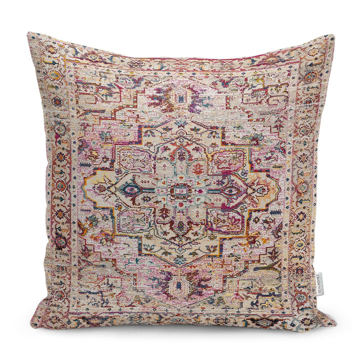 Kilim Pattern Pillow Cover|Rug Design Cushion Case|Traditional Pillow Case|Ethnic Home Decor|Farmhouse Style Abstract Outdoor Pillowtop