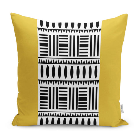 Ethnic Pillow Cover|African Design Cushion Case|Tribal Pillow Case|Rustic Geometric Home Decor|Boho Style Housewarming Outdoor Pillowtop