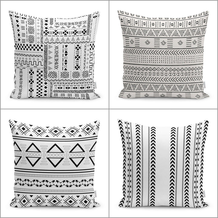 Nordic Scandinavian Pillow Cover|African Tribal Pillow|Southwestern Cushion Case|Rug Design Throw Pillow Case|Aztec Print Ethnic Home Decor