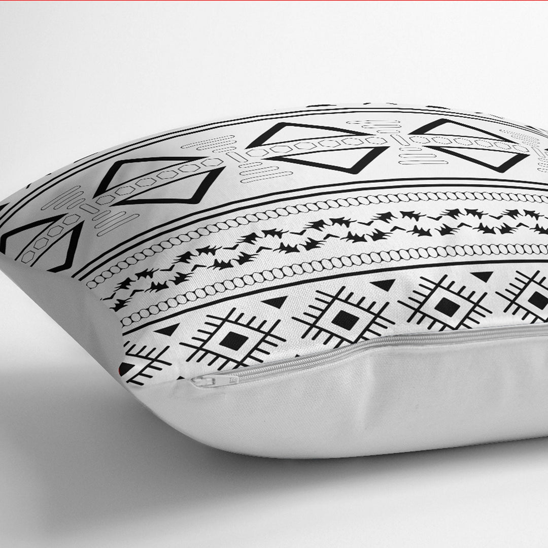 Nordic Scandinavian Pillow Cover|African Tribal Pillow|Southwestern Cushion Case|Rug Design Throw Pillow Case|Aztec Print Ethnic Home Decor