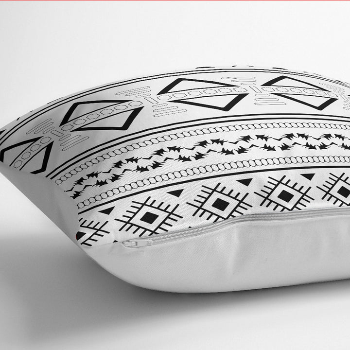 Nordic Scandinavian Pillow Cover|African Tribal Pillow|Southwestern Cushion Case|Rug Design Throw Pillow Case|Aztec Print Ethnic Home Decor