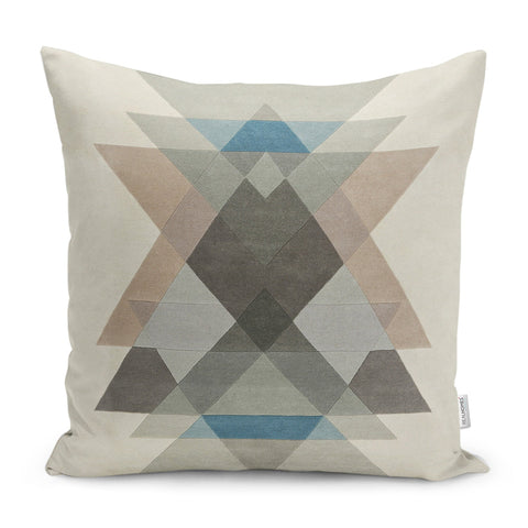 Abstract Geometric Pillow Case|Stylish Cushion|Farmhouse Pillowtop|Decorative Housewarming Pillow Cover|Throw Pillowcase|Boho Cushion Case