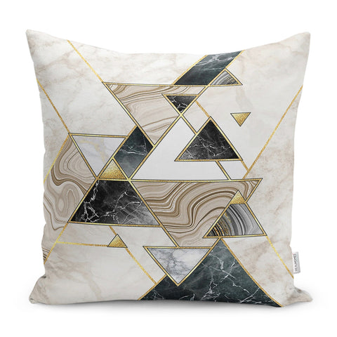 Marble Pillow Case|Geometric Cushion|Decorative Housewarming Pillow|Farmhouse Pillowtop|Outdoor Throw Pillowcase|Boho Bedding Cushion Cover