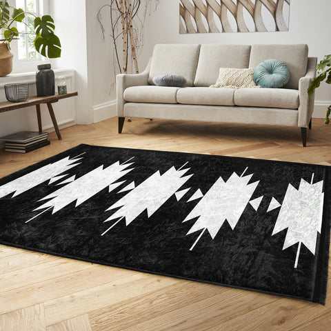 Rug Design Carpet|Southwestern Decor|Rustic Pattern Machine-Washable Non-Slip Rug|Aztec Fringed Anti-Slip Floor Mat|Ethnic Geometric Carpet