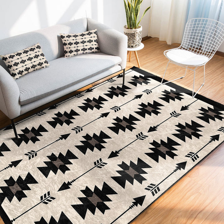 Rug Design Carpet|Farmhouse Southwestern Rug|Rustic Pattern Machine-Washable Non-Slip Mat|Aztec Fringed Anti-Slip Floor Mat|Ethnic Carpet