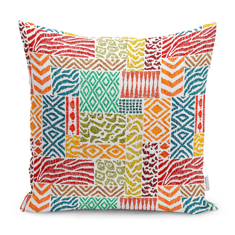 Abstract Pillow Case|Colorful Cushion|Farmhouse Pillowtop|Decorative Housewarming Pillow|Outdoor Throw Pillowcase|Boho Bedding Cushion Cover
