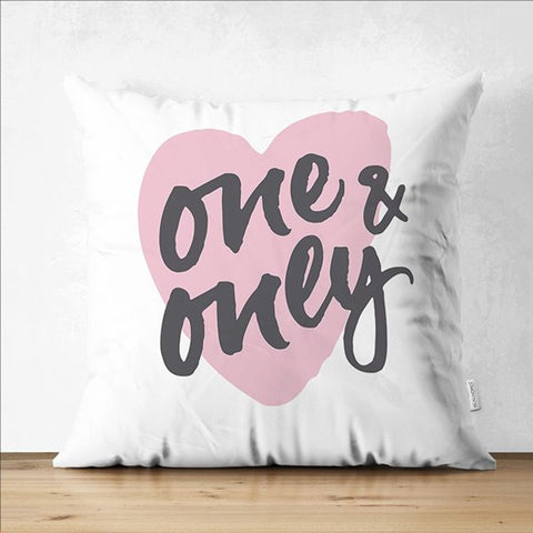 Love Pillow Cover|For You Pillowcase|One and Only Cushion Case|XO Print Pillowtop|Valentine&
