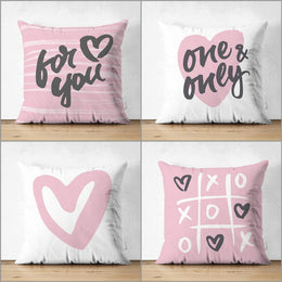 Love Pillow Cover|For You Pillowcase|One and Only Cushion Case|XO Print Pillowtop|Valentine's Day Gift|Love Cushion Case|Gift for Sweetheart