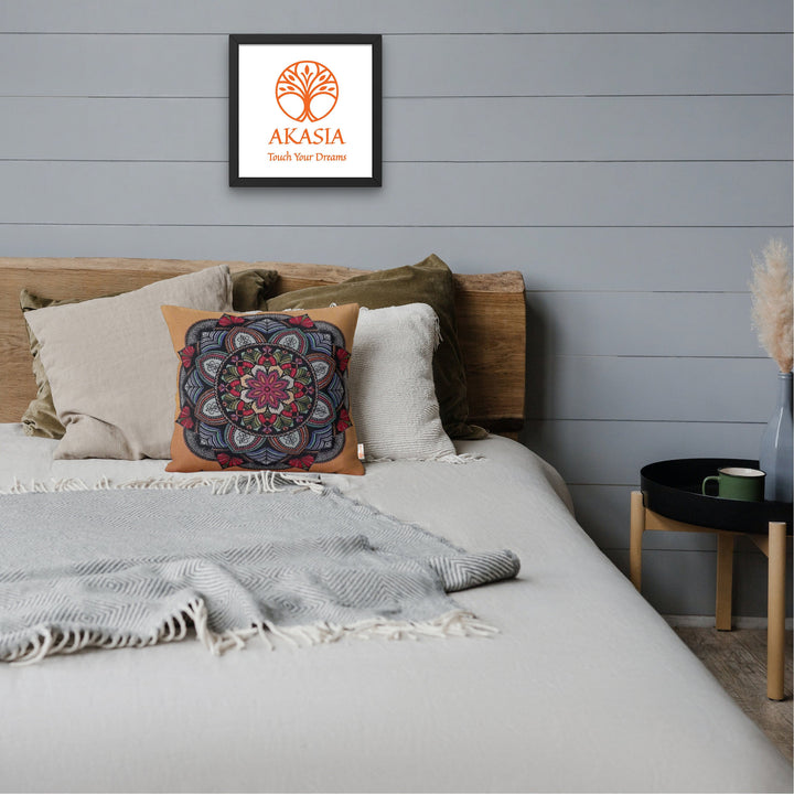 Tapestry Pillow Cover with Mandala Design
