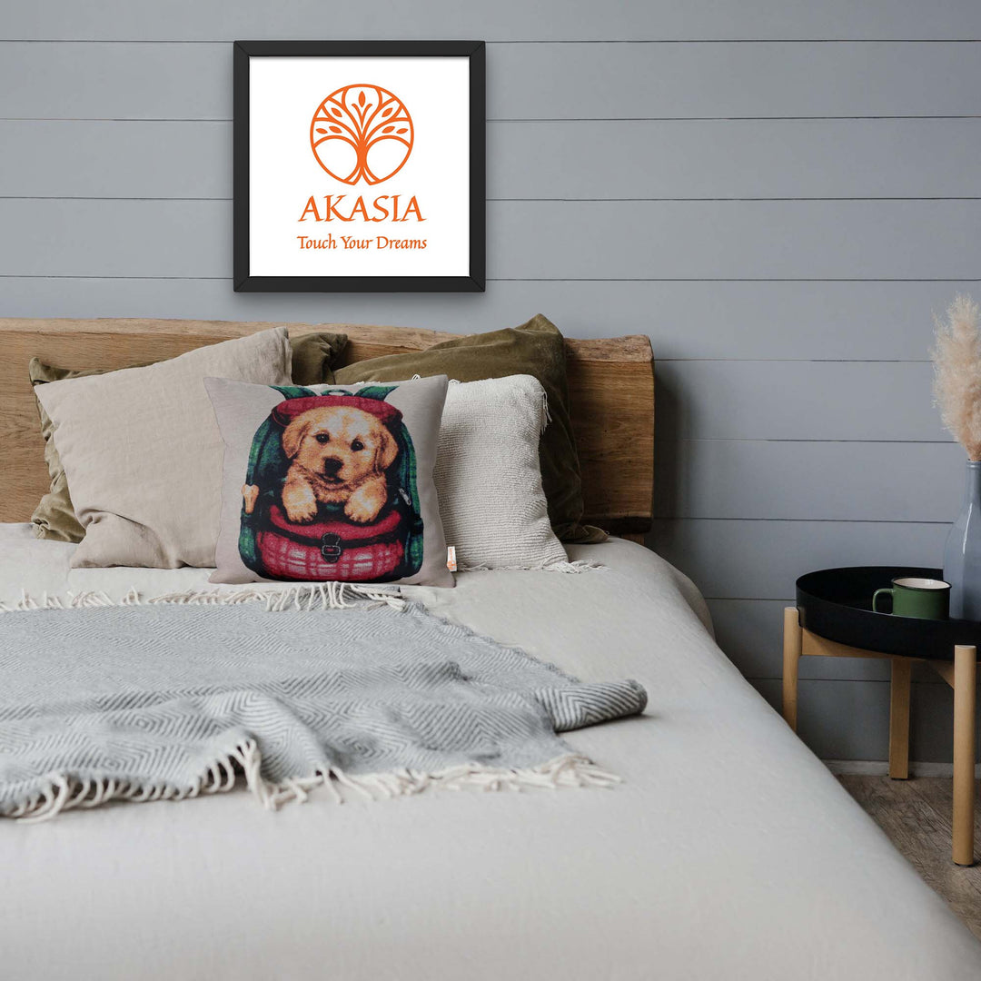 Cute Dogs Gobelin Tapestry Pillow Cover