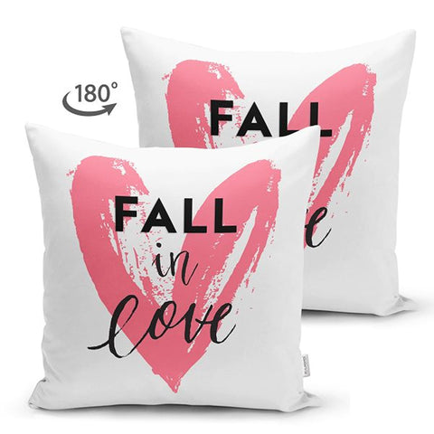 Valentine Pillow Top|Fall in Love Pillow|Romantic Pillowcase|Heart Cushion Case|Valentine&