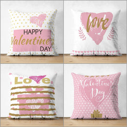 Love Pillow Cover|Happy Valentine's Day Pillowcase|Love Print Cushion Case|Valentine's Day Gift|Best Gift for Her|Valentine Pillow Top