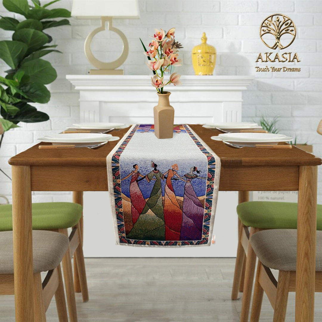 Ethnic African Tapestry Table Runner