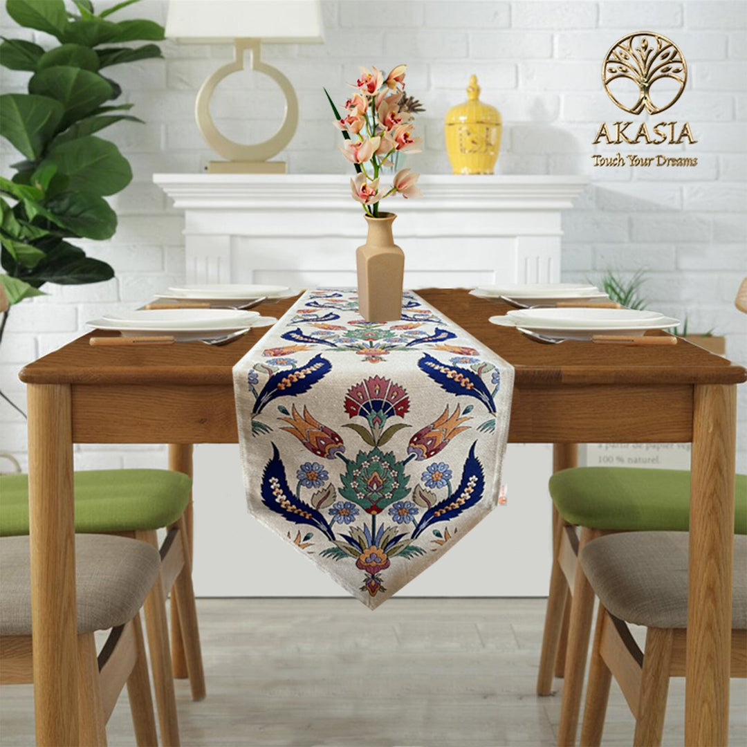 Handmade Floral Tapestry Tablecloth