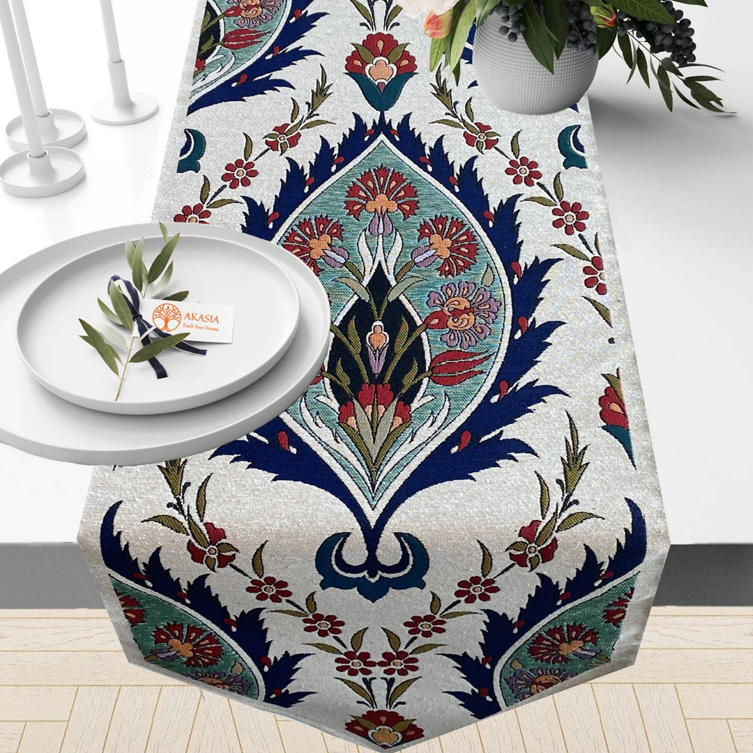 Handmade Floral Tapestry Tablecloth