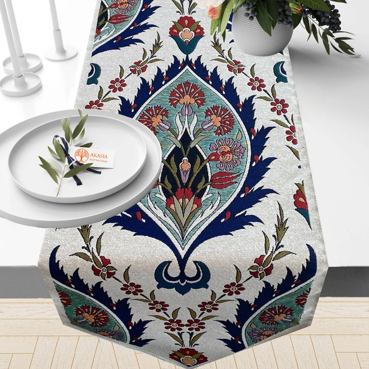 Handmade Floral Tapestry Tablecloth