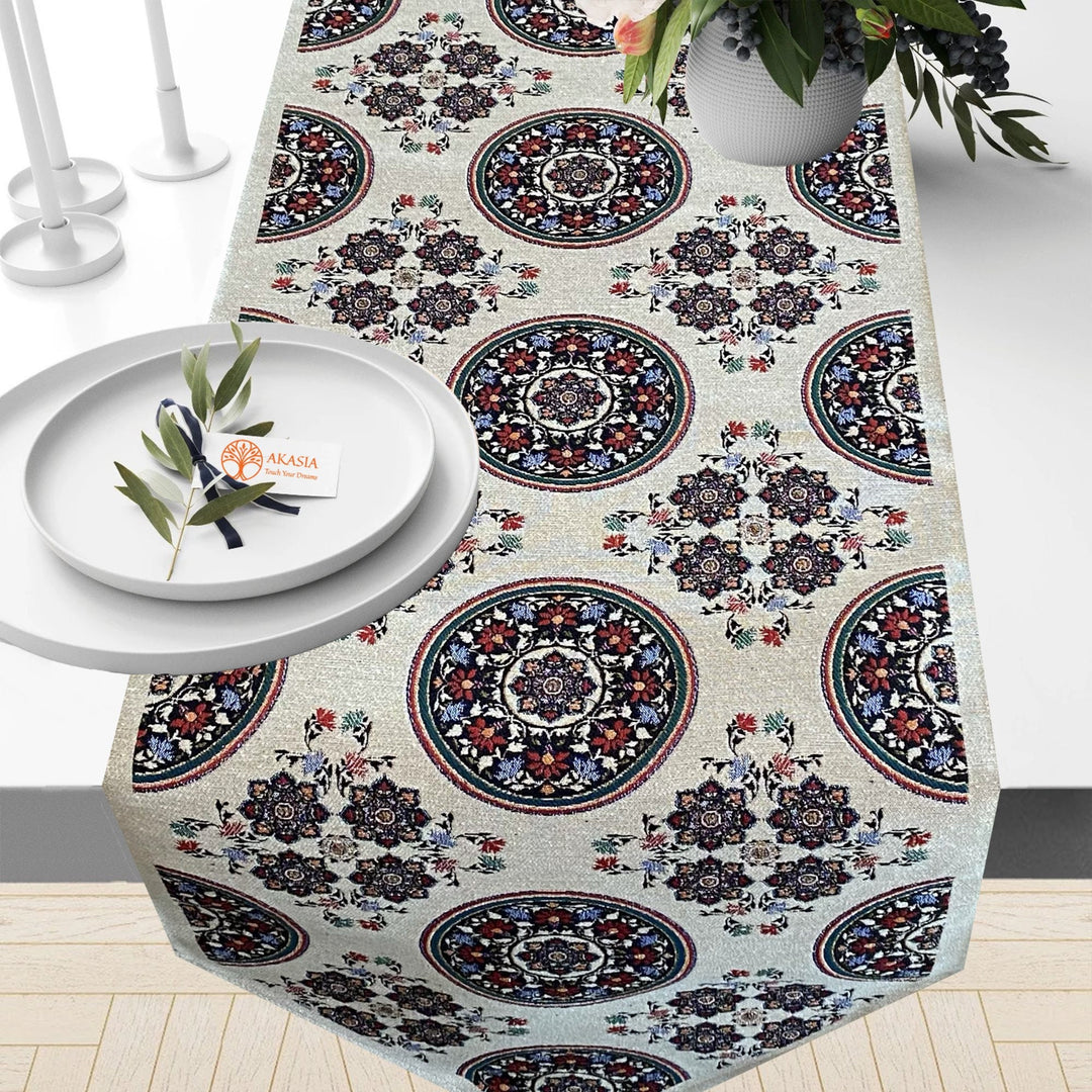 Handmade Geometric Tapestry Tablecloth