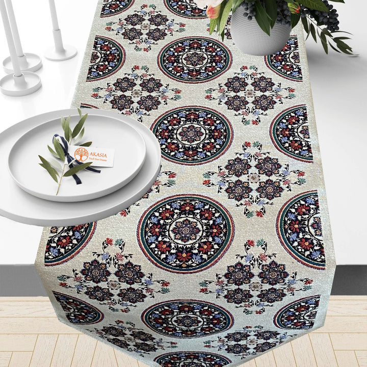 Handmade Geometric Tapestry Tablecloth