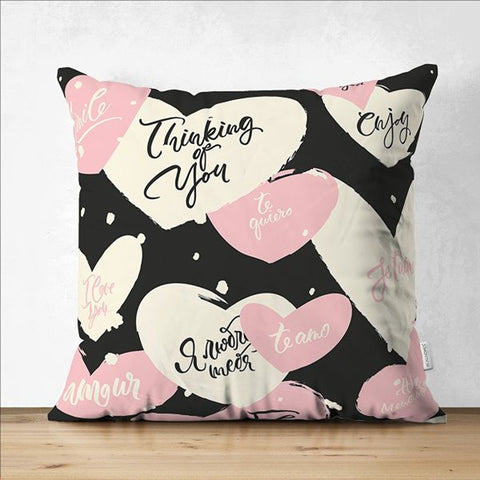 Love Pillow Cover|Romantic Pillowcase|Heart Cushion Case|Happy Valentine&