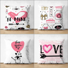 Love Pillow Cover|Be Mine Pillowcase|Heart Cushion Case|Valentine's Day Gift|Love Arrow Cushion Cover|Best Gift for Her|Valentine Pillowtop