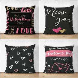 Love Pillow Cover|Happy Valentine's Day|Miss You Cushion Cover|Romantic Pillowcase|Heart Cushion Case|Valentine Pillowtop|Love Home Decor
