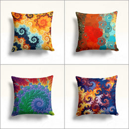Abstract Pillow Case|Housewarming Colorful Outdoor Pillowtop|Abstract Cushion|Boho Bedding Decor|Decorative Pillowtop|Throw Pillow Top