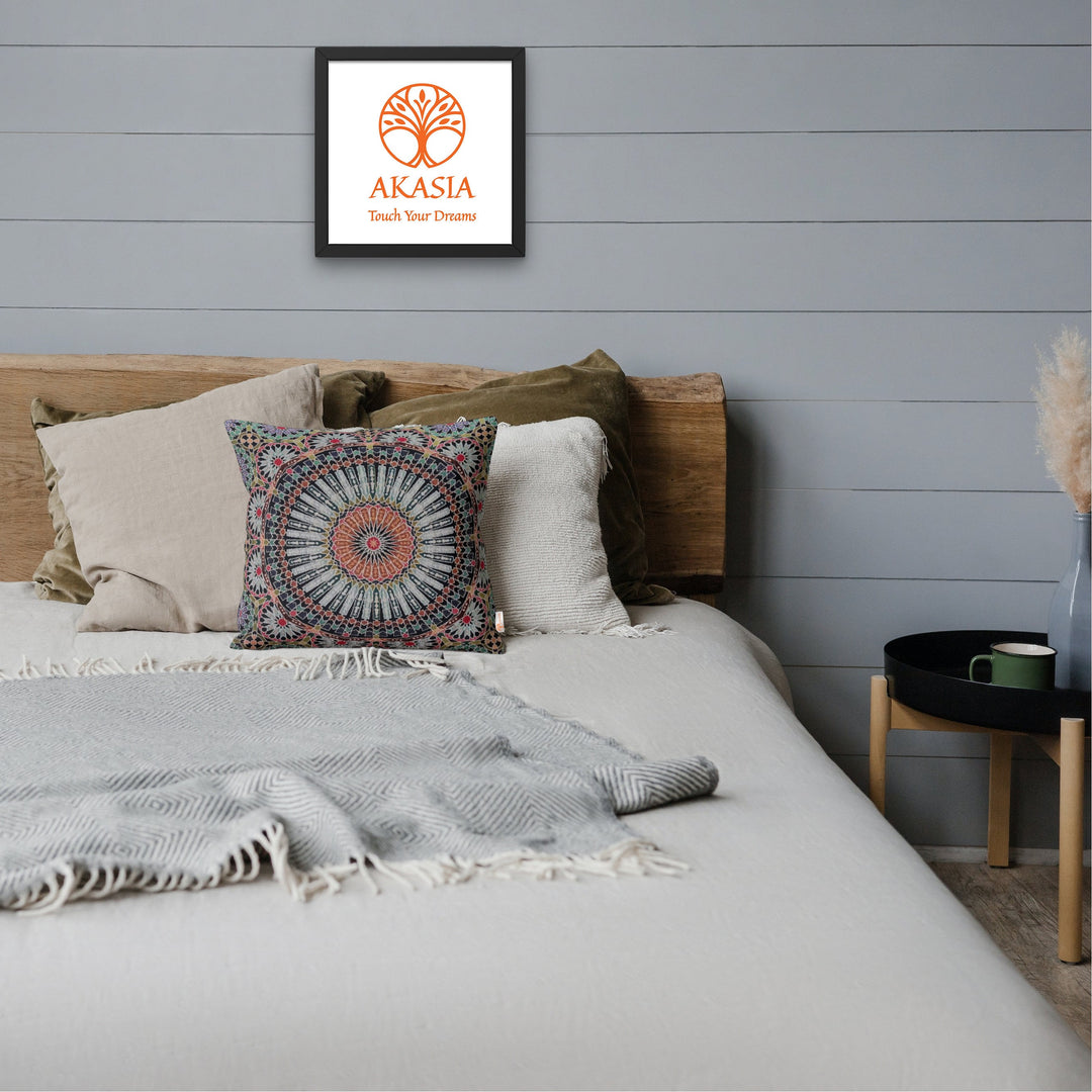 Tapestry Pillow Cover|Mandala Cushion Case|Southwestern Gobelin Tapestry Pillowcase|Housewarming Throw Pillow Top|Woven Geometric Home Decor