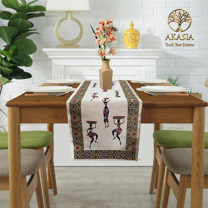 Ethnic African Tapestry Table Runner