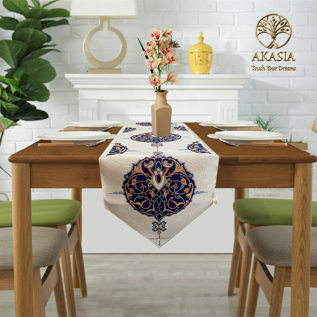 Handmade Geometric Tapestry Tablecloth