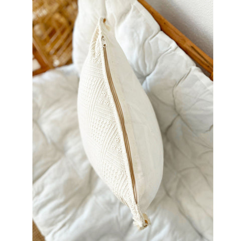 Set of 4 Cotton Pillow Covers and 1 Runner|Buldan Cushion Case|Organic Tablecloth|Boho Handmade Tasseled Cushion|Authentic Throw Pillowtop