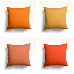 Orange Pillow Case|Decorative Pillowtop|Cozy Home Decor|Authentic Pillowcase|Farmhouse Pillow Top|Boho Bedding Decor|Solid Cushion
