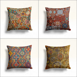 Mandala Pillow Case|Cozy Home Decor|Decorative Pillowtop|Abstract Cushion|Boho Bedding Decor|Throw Pillow Top|Housewarming Cushion
