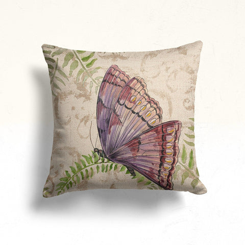 Butterfly Pillowcase|Butterfly Painting Pillow Cover|Boho Home Decor|Decorative Farmhouse Cushion|Housewarming Butterfly Throw Pillowtop