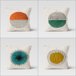 Abstract Pillow Case|Abstract Cushion|Boho Bedding Decor|Farmhouse Authentic Throw Pillow Top|Stylish Cushion|Decorative Outdoor Pillowtop
