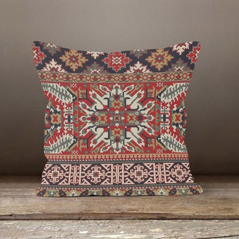 Rug Pillow Cover|Farmhouse Style Gift|Boho Pillowcase|Aztec Home Decor|Terracotta Pillowtop|Boho Pillowcase|Rustic Pillowtop Southwestern